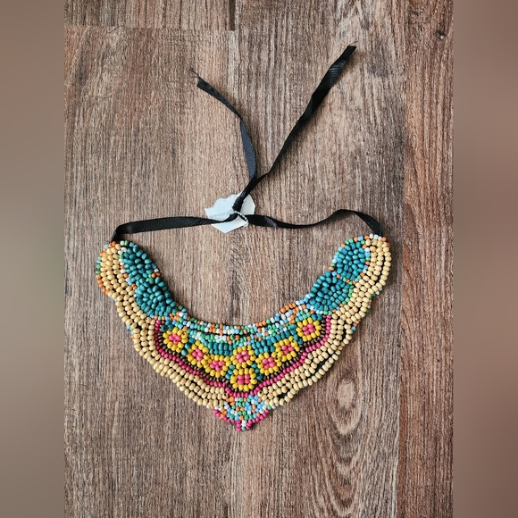 NWT Women's Bohemian Beaded Necklace - Picture 2 of 3